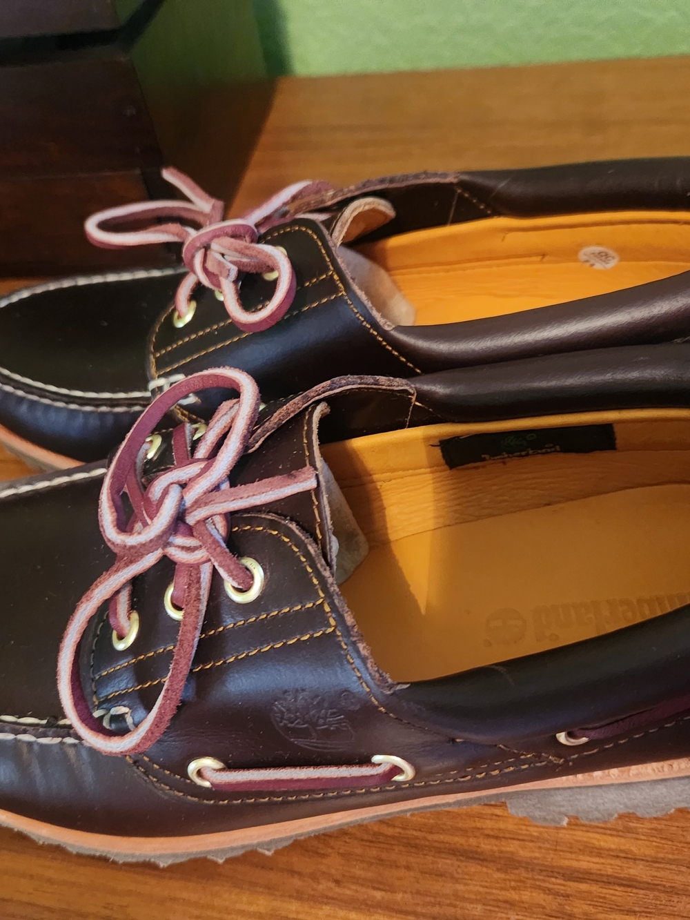 Timberland Dark Brown Leather Boat Shoes with Lug Sole - Picture 3 of 7